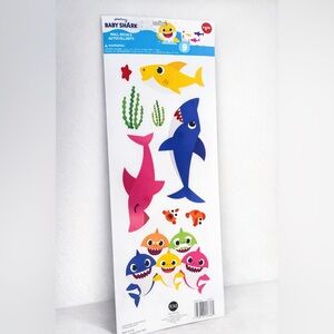 Set of 10 Sheets -Baby Shark Wall Decals